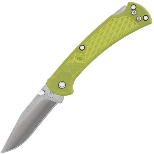 Нож складной Buck 112 Slim Ranger, Green Handle