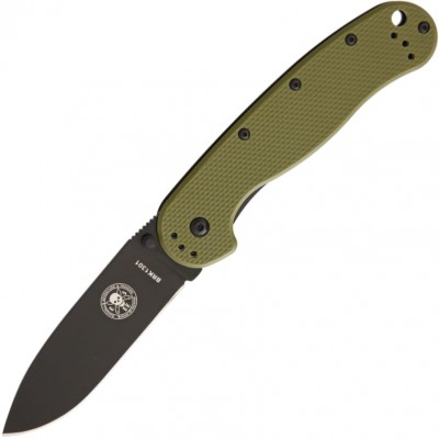 Нож складной Esee Avispa, Black D2 Blade, OD Green