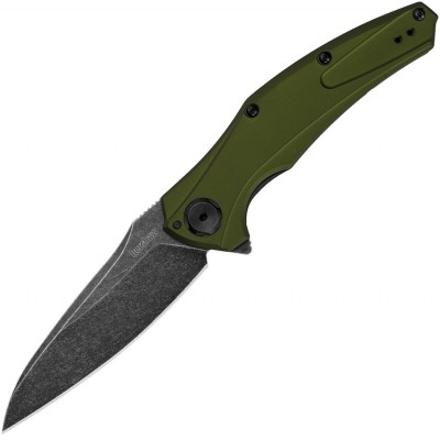 Нож складной Kershaw Bareknuckle, BlackWash Blade, OD Green Handle