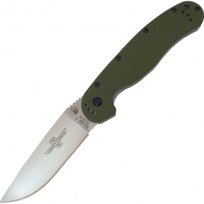 Нож складной Ontario RAT I Folder, Tactical Green Handle