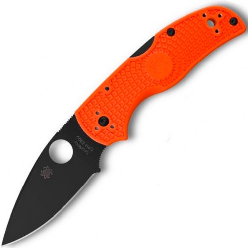 Нож складной Spyderco Native 5, CPM-S90V Black Blade, Orange FRN Handle