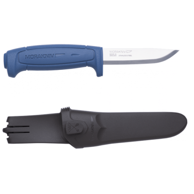 Нож Morakniv Basic 546, нержавеющая сталь, синяя ручка