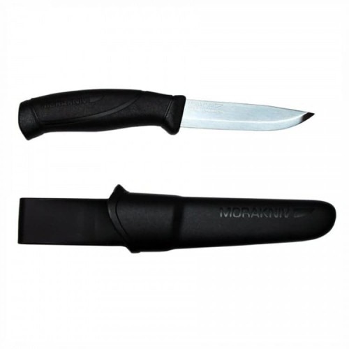 Нож Morakniv Companion Black, нержавеющая сталь, цвет черный