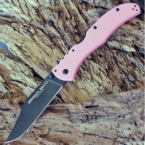 Нож складной Cold Steel Broken Skull VI, CTS XHP Blade, Pink Handle