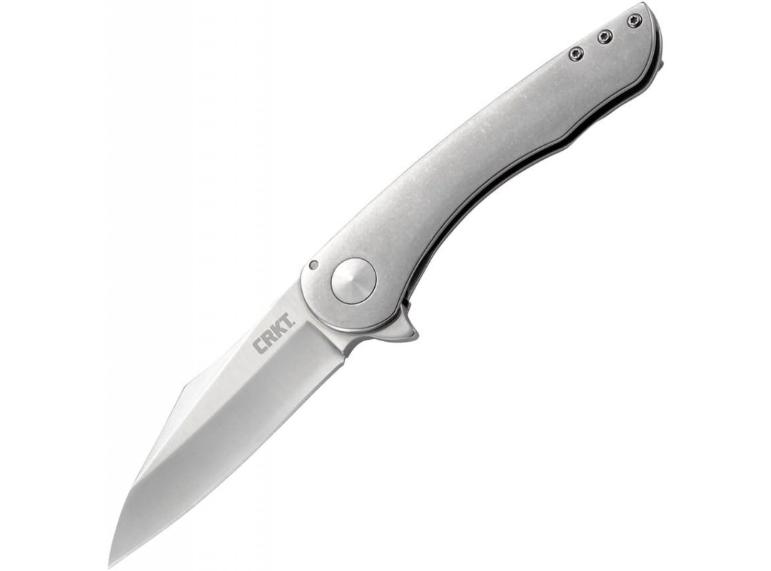 Нож складной CRKT Jettison, StoneWash Blade, Stainless Steel Handle ...