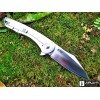 Нож складной CRKT Jettison, StoneWash Blade, Stainless Steel Handle