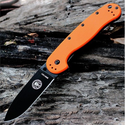 Нож складной Esee Avispa Folder Black Blade, Orange