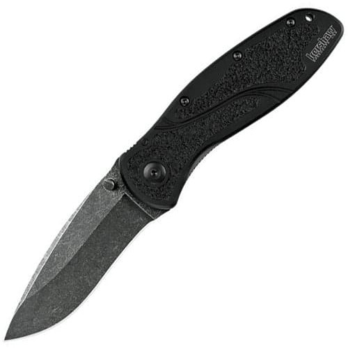 Нож складной Kershaw Blur, Blackwash Blade, Black Aluminum Handles