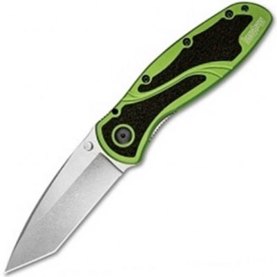 Нож складной Kershaw Blur, Tanto CTS-BDZ1 Blade, Green Aluminum Handle