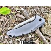 Нож складной Kershaw Link, Damascus Blade, Gray Aluminum Handles