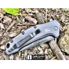 Нож складной Kershaw Link, Damascus Blade, Gray Aluminum Handles