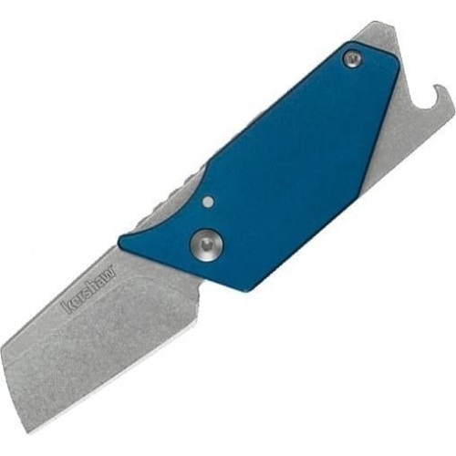 Нож складной Kershaw Pub, Stonewashed Blade, Blue Aluminum and Steel Handles