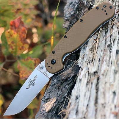 Нож складной Ontario Rat 1 Folder, D2 Blade, Coyote Brown Handle