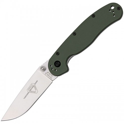 Нож складной Ontario Rat II Folder, OD Green Handle