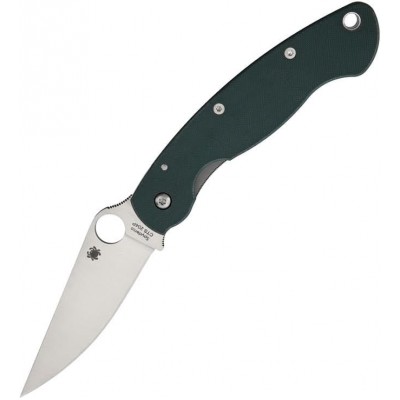 Нож складной Spyderco Military, CTS204P Blade, Green G-10 Handle