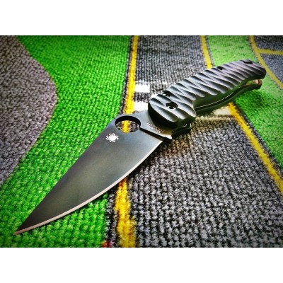 Нож складной Spyderco Para-Military 2 Black G10 Custom Handle