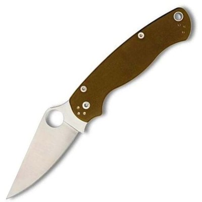 Нож складной Spyderco Para-Military 2, S35 Blade, Dark Earth Brown Handle