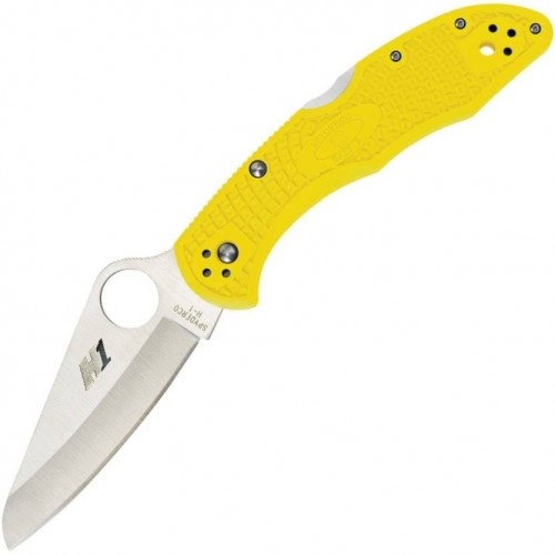 Нож складной Spyderco Salt 2, H1 Blade, Yellow FRN Handle