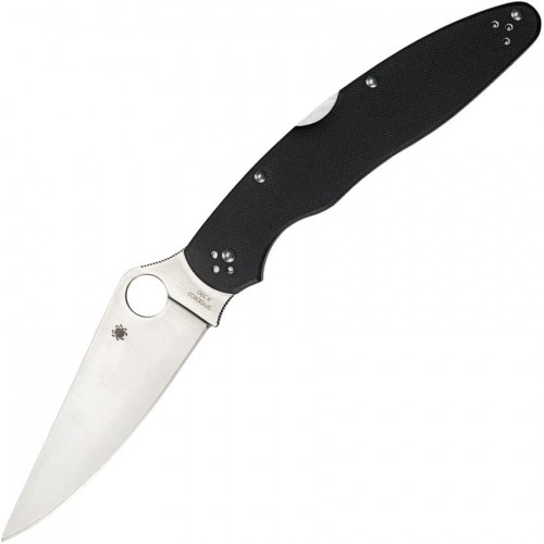 Нож складной Spyderco Police  4, K390 Blade, Black G10 Handles