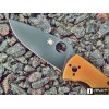 Нож складной Spyderco Tenacious, Black Blade, Brown G-10 Handle