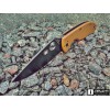 Нож складной Spyderco Tenacious, Black Blade, Brown G-10 Handle