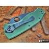 Нож складной Spyderco Tenacious, Black Blade, Green G-10 Handle