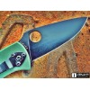 Нож складной Spyderco Tenacious, Black Blade, Green G-10 Handle