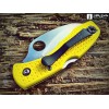 Нож складной Spyderco Tasman Salt, Yellow Handle