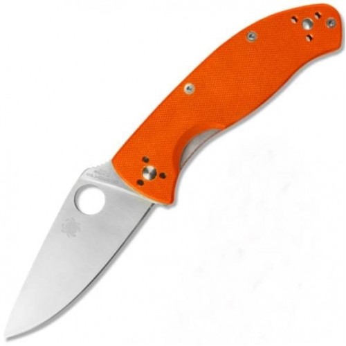 Нож складной Spyderco Tenacious, Orange G-10 Handle