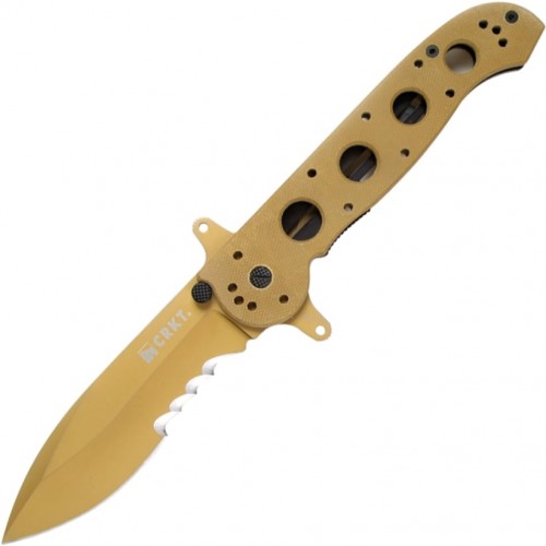 Нож складной CRKT CR2114DSFG M21, Desert Tan Serrated Blade