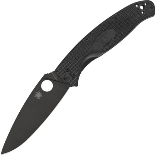 Нож складной Spyderco Resilience, Black Blade, FRN Handle