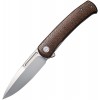 Нож складной Civivi C21025B-1 Cetos, Bead Blasted 14C28N Blade, Brown Micarta Coarse Presentation Handle