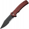 Нож складной Civivi C20038E-2 Cogent, Black Stonewashed 14C28N Part Serrated Blade, Burgundy G10 Handle