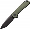 Нож складной Civivi C907T-E Elementum, Stonewashed D2 Tanto Blade, Green Micarta Handle