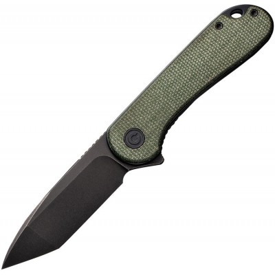 Нож складной Civivi C907T-E Elementum, Stonewashed D2 Tanto Blade, Green Micarta Handle