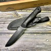 Нож N.C. Custom NCC043LE-A10BSW/G10RD Forester, AUS-10 BlackWashed Blade, Black-Red G10 Handle